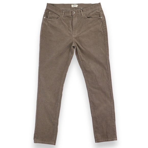 Taylor Stitch Slim Democratic All Day Pant Corduroy Mens 36x33 Walnut Brown
